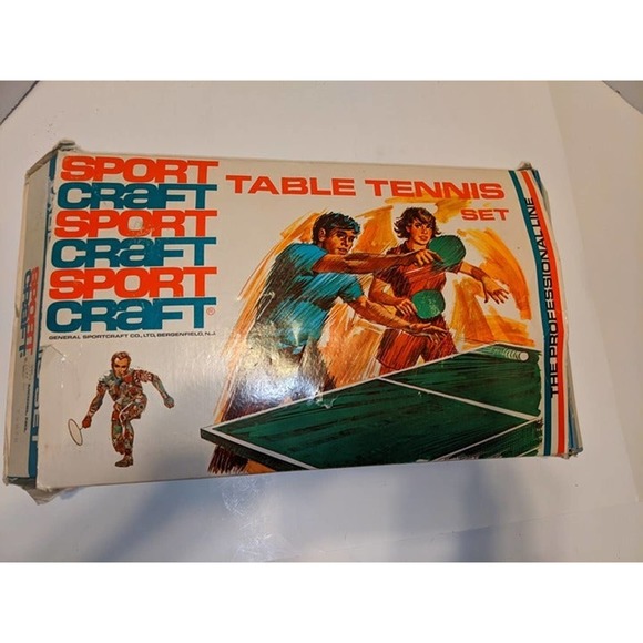Vintage Sportcraft 4 Player Table Tennis Set The Professional Line Model 19073 - Picture 12 of 12